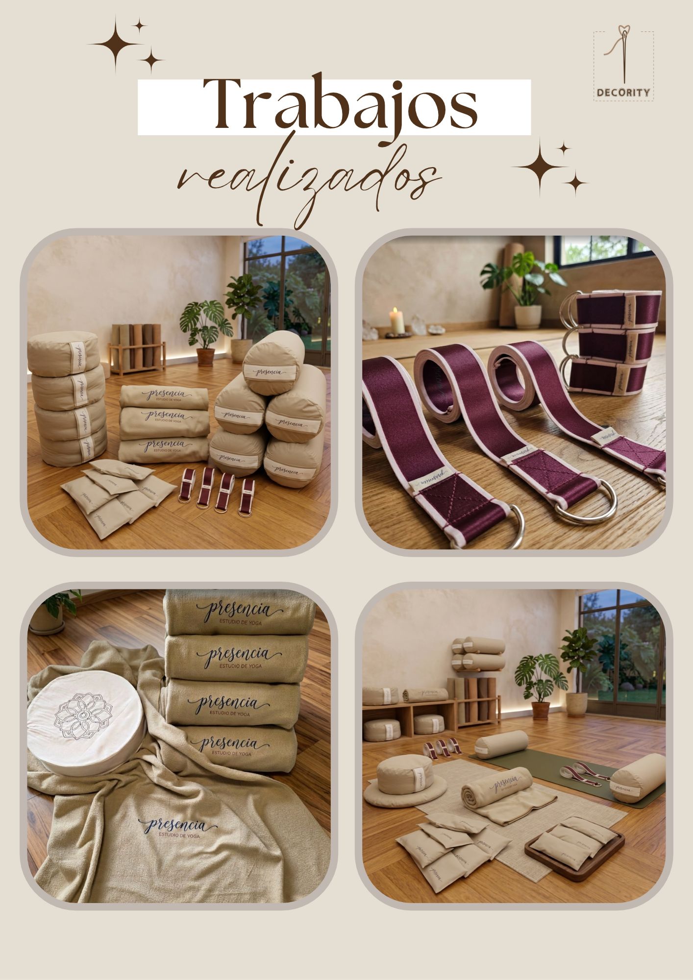 Linea completa de yoga personalizada